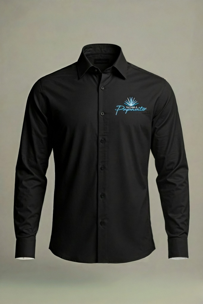 Camisa Papacito negro talla M